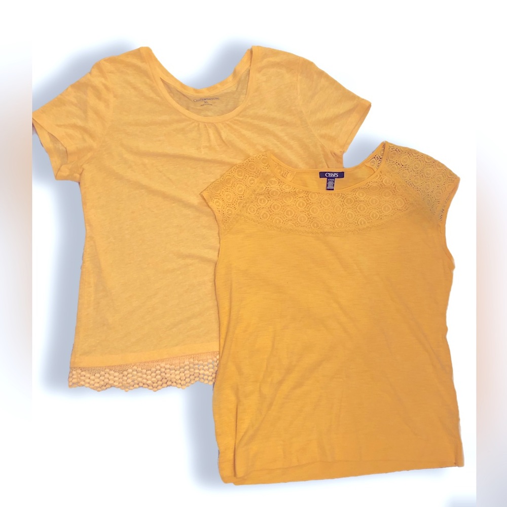 Women’s Yellow Classic Casual Summer Tops: Chaps, Croft & Barrow